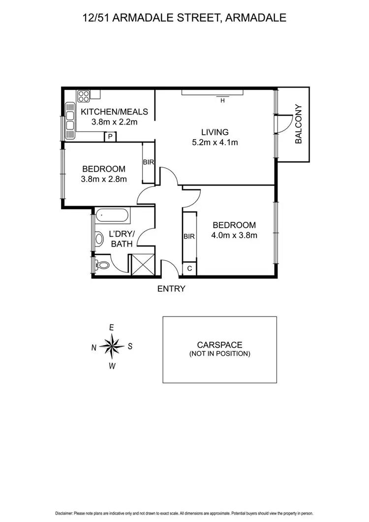Floorplan of Homely apartment listing, 12/51 Armadale Street, Armadale VIC 3143