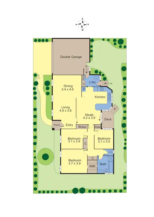 Floorplan of Homely villa listing, 2A Hollsmoor Road, Camberwell VIC 3124