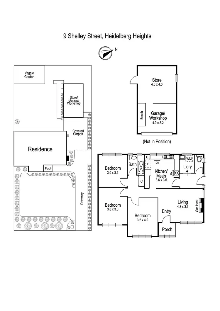 Floorplan of Homely house listing, 9 Shelley Street, Heidelberg Heights VIC 3081