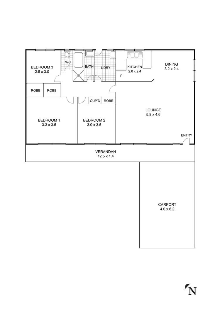 Floorplan of Homely house listing, 16 Victoria Parade, Kilmore VIC 3764