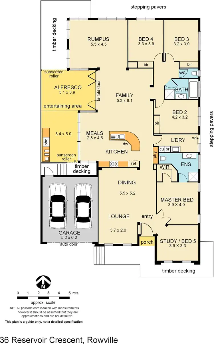 Floorplan of Homely house listing, 36 Reservoir Crescent, Rowville VIC 3178