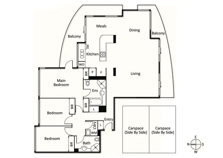 Floorplan of Homely apartment listing, 1004/115 Beach Street, Port Melbourne VIC 3207