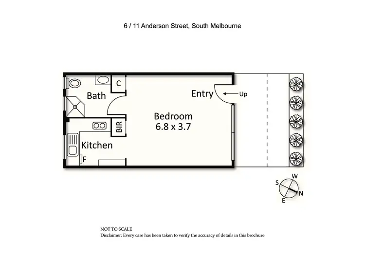 Floorplan of Homely apartment listing, 6/11 Anderson Street, South Melbourne VIC 3205