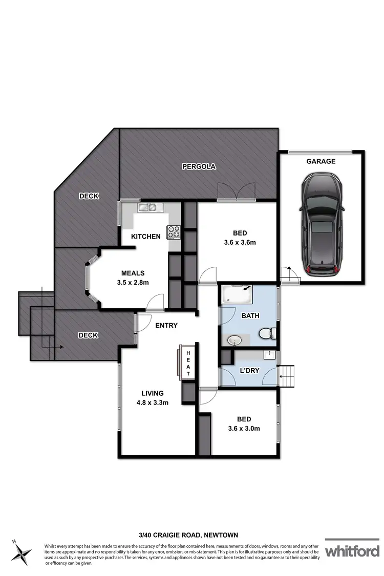 Floorplan of Homely townhouse listing, 3/40 Craigie (faces Ardlui Drv) Road, Newtown VIC 3220