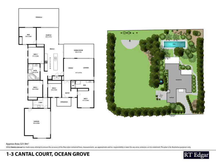 Floorplan of Homely house listing, 1-3 Cantal Court, Ocean Grove VIC 3226