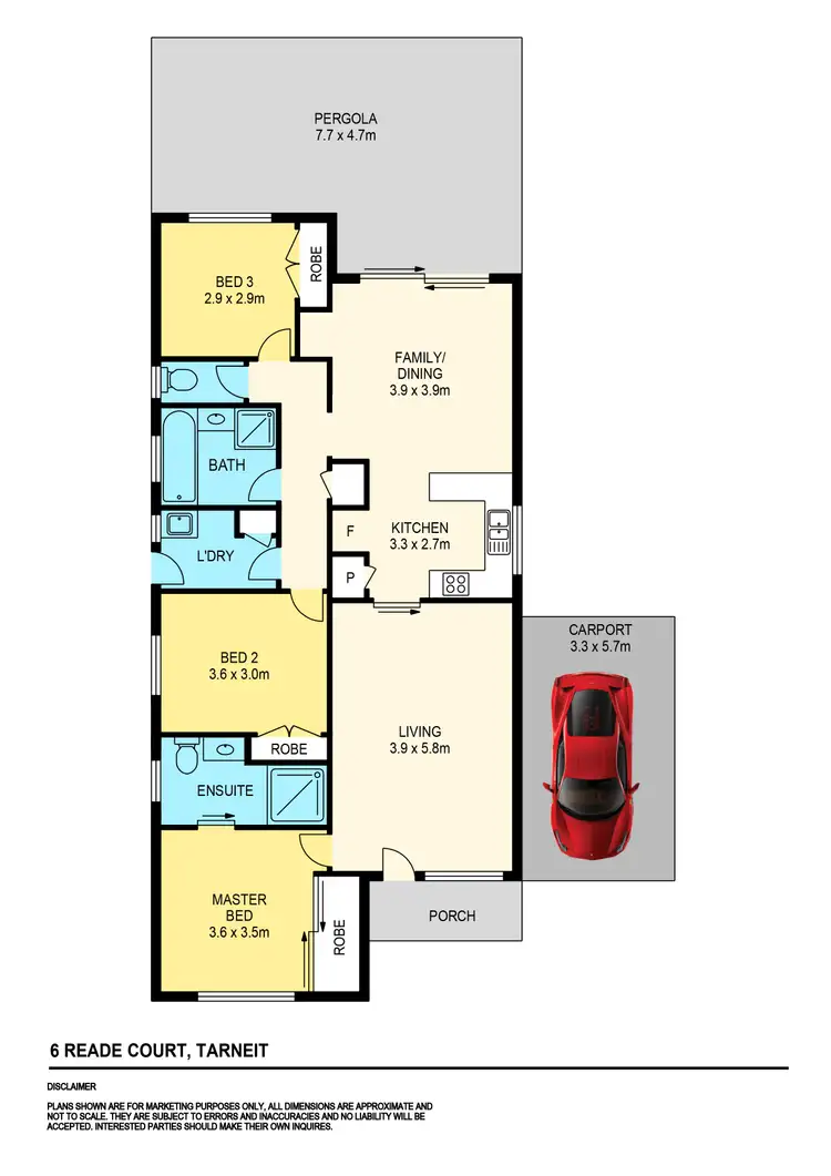 Floorplan of Homely house listing, 6 Reade Court, Tarneit VIC 3029
