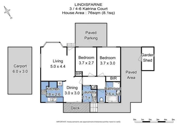 Floorplan of Homely townhouse listing, 3/4-6 Katrina Court, Lindisfarne TAS 7015