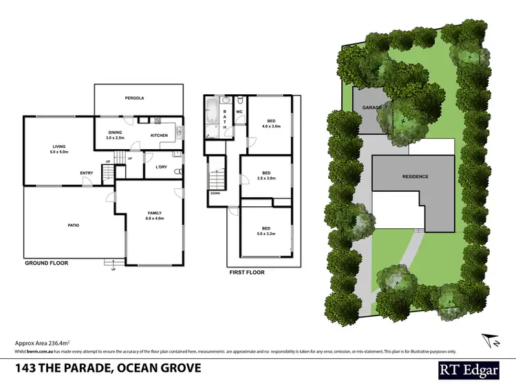 Floorplan of Homely house listing, 143 The Parade, Ocean Grove VIC 3226