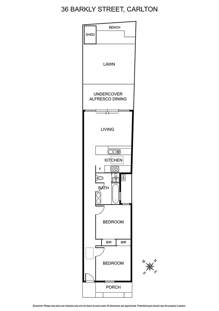 Floorplan of Homely house listing, 36 Barkly Street, Carlton VIC 3053