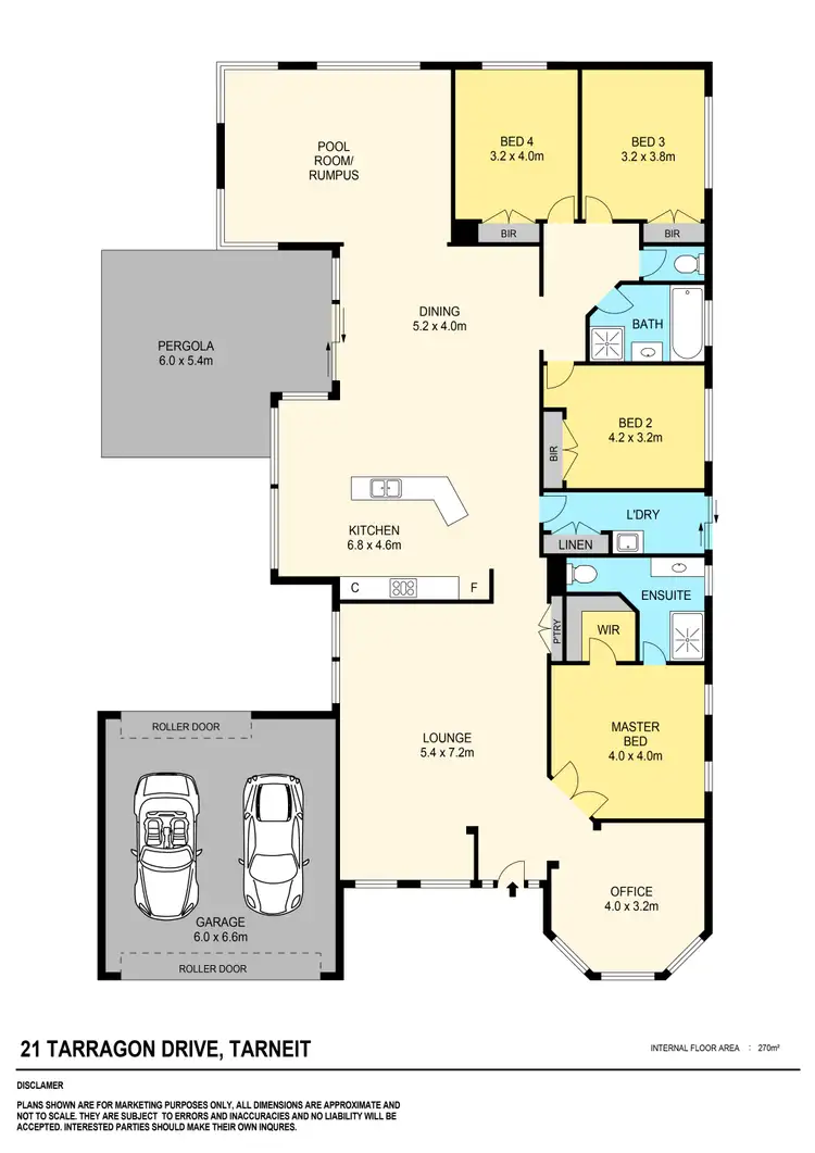 Floorplan of Homely house listing, 21 Tarragon Drive, Tarneit VIC 3029