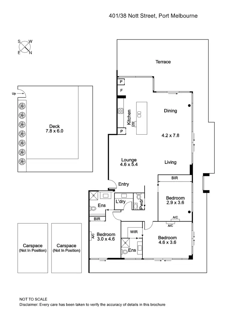Floorplan of Homely apartment listing, 401/38 Nott Street, Port Melbourne VIC 3207