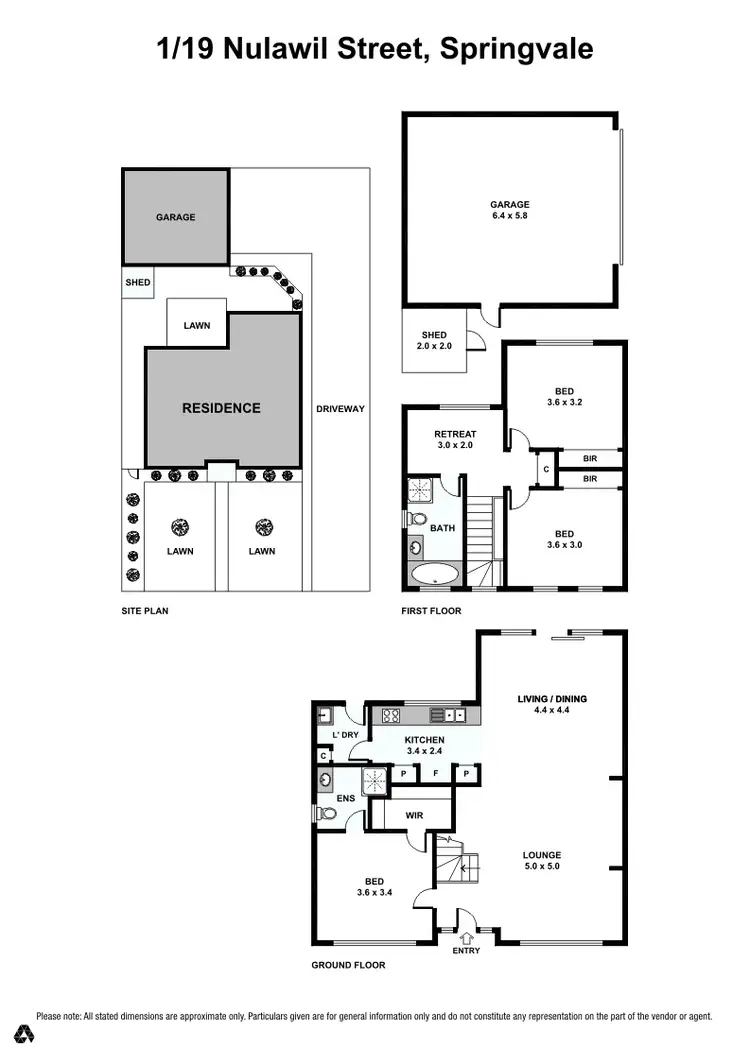 Floorplan of Homely unit listing, 1/19 Nulawil Street, Springvale VIC 3171