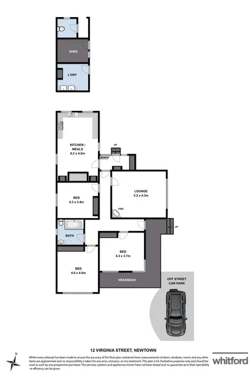 Floorplan of Homely house listing, 12 Virginia Street, Newtown VIC 3220