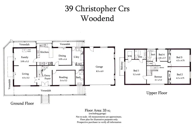 Floorplan of Homely house listing, 39 Christopher Crescent, Woodend VIC 3442
