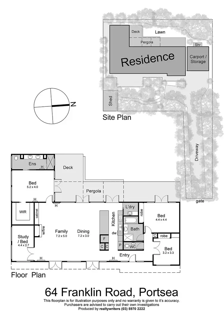 Floorplan of Homely house listing, 64 Franklin Road, Portsea VIC 3944