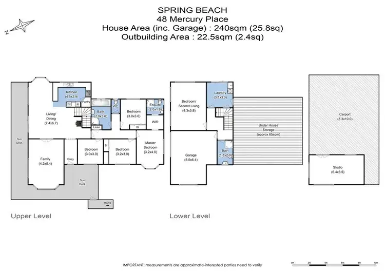 Floorplan of Homely house listing, 48 Mercury Place, Spring Beach TAS 7190