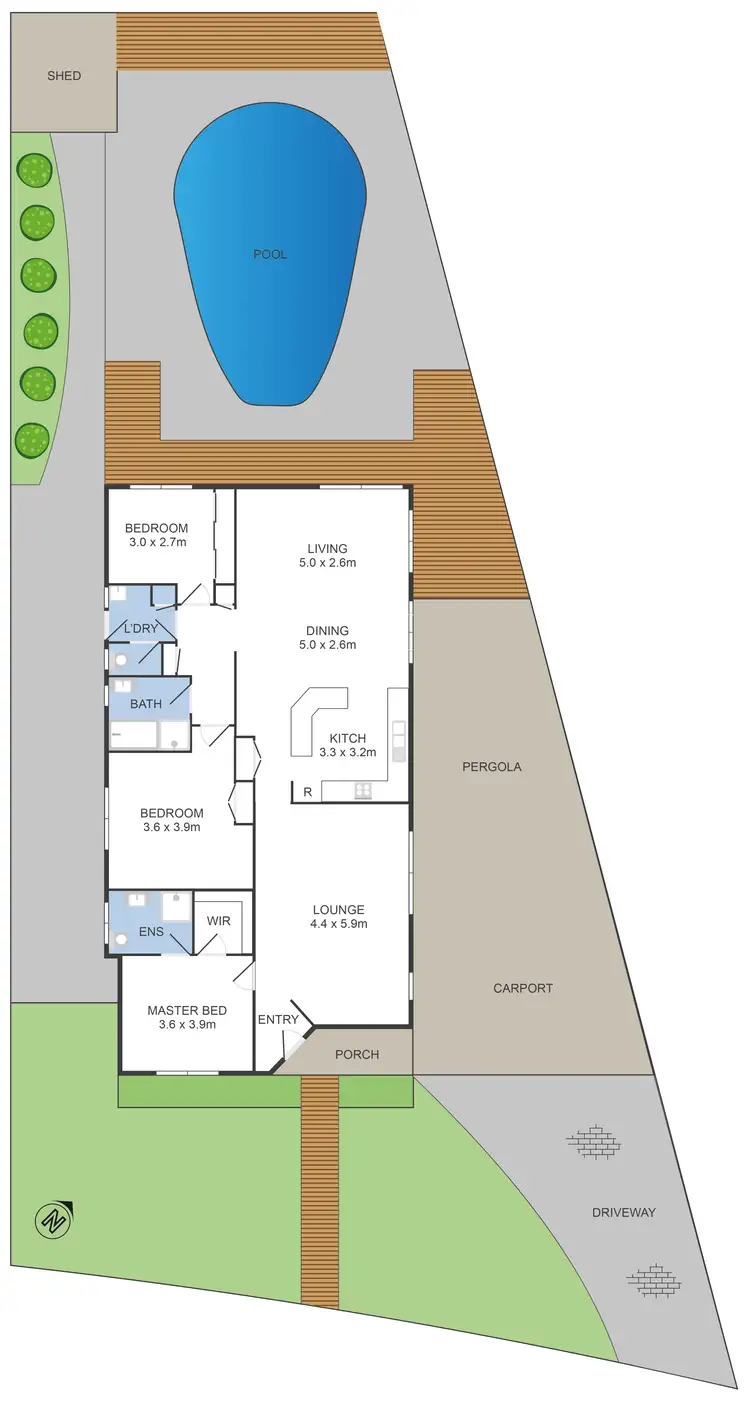 Floorplan of Homely house listing, 44 Casey Drive, Hoppers Crossing VIC 3029