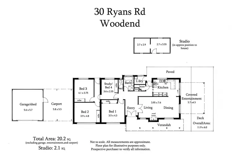 Floorplan of Homely house listing, 30 Ryans Road, Woodend VIC 3442