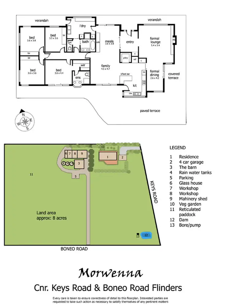 Floorplan of Homely house listing, 456 Keys Road, Flinders VIC 3929