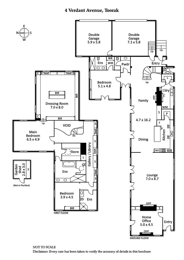 Floorplan of Homely house listing, 4 Verdant Avenue, Toorak VIC 3142