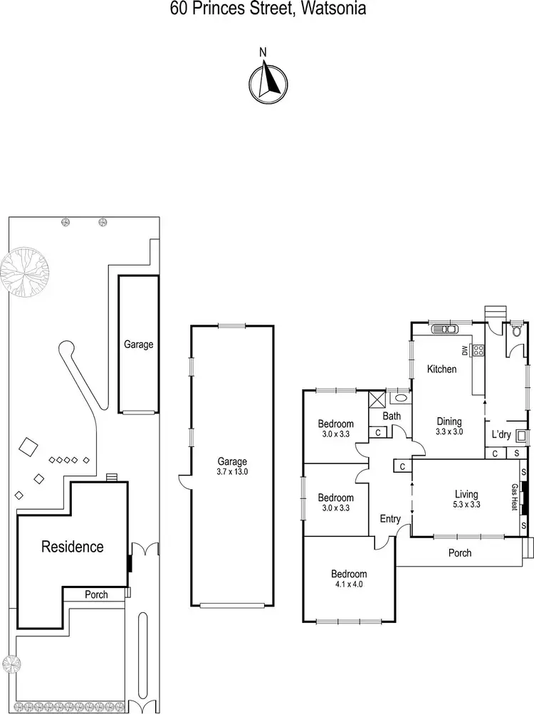 Floorplan of Homely house listing, 60 Princes Street, Watsonia VIC 3087