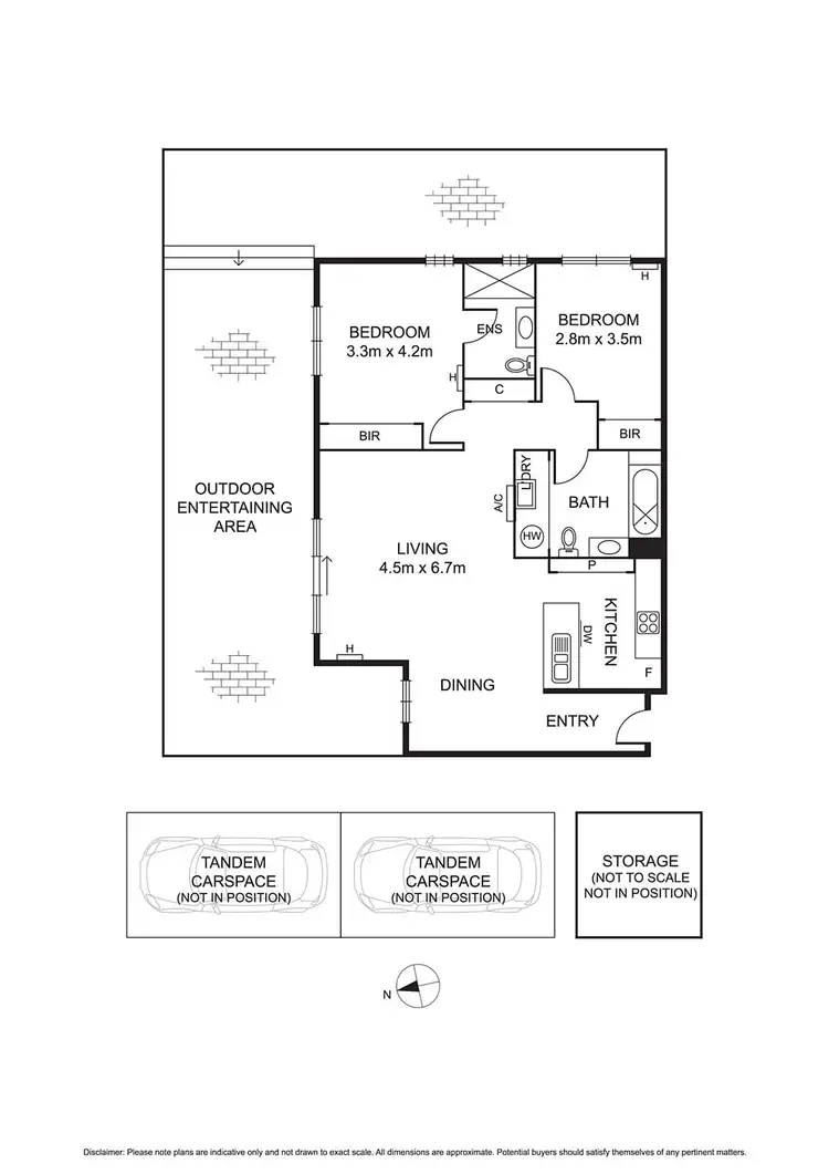 Floorplan of Homely apartment listing, 1/498 North Road, Ormond VIC 3204