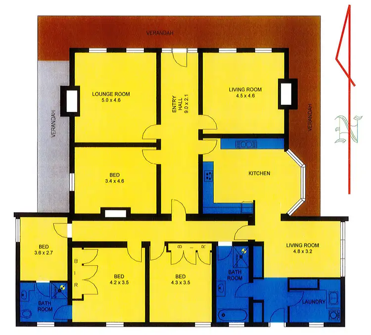 Floorplan of Homely house listing, 186-188 Macalister Street, Sale VIC 3850