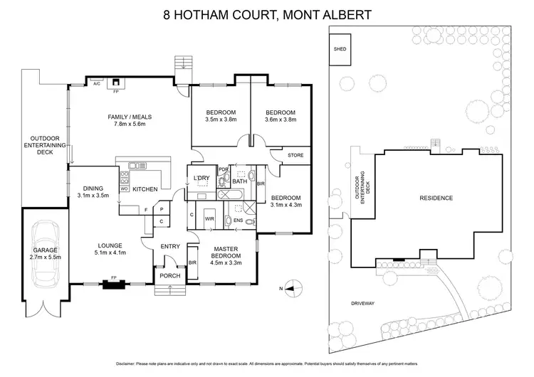 Floorplan of Homely house listing, 8 Hotham Court, Mont Albert VIC 3127