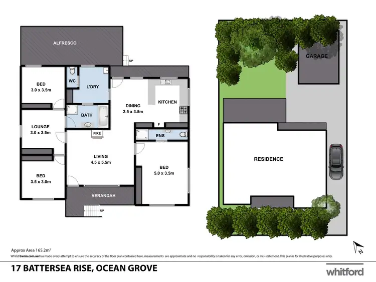 Floorplan of Homely house listing, 17 Battersea Rise, Ocean Grove VIC 3226