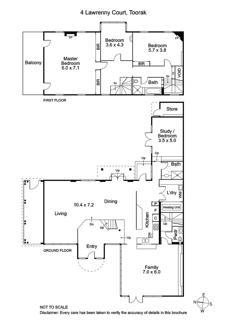 Floorplan of Homely house listing, 4 Lawrenny Court, Toorak VIC 3142