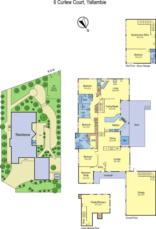 Floorplan of Homely house listing, 6 Curlew Court, Yallambie VIC 3085