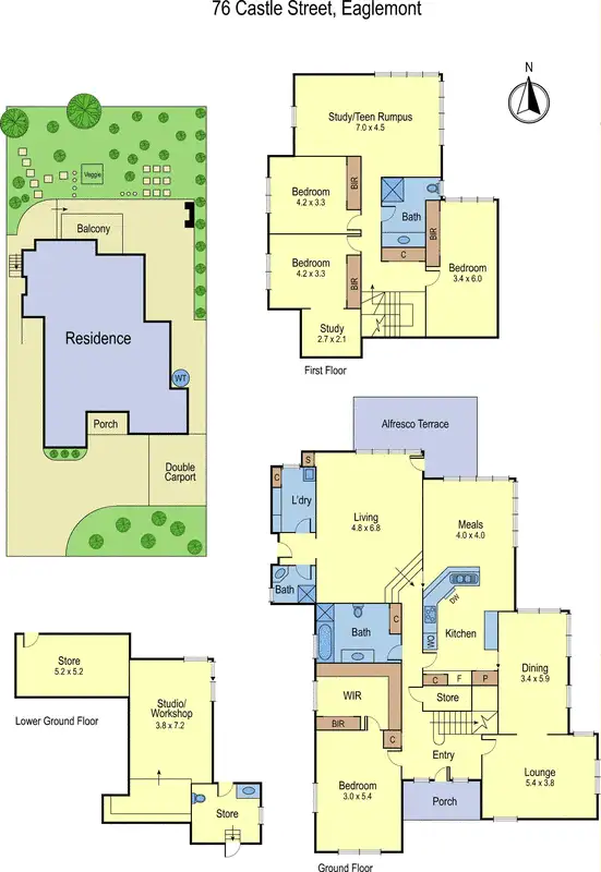 Floorplan of Homely house listing, 76 Castle Street, Eaglemont VIC 3084