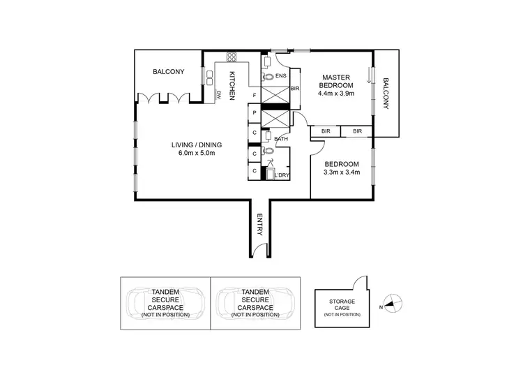 Floorplan of Homely apartment listing, 102/2 Constance Street, Hawthorn East VIC 3123
