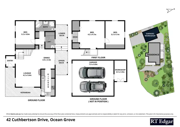 Floorplan of Homely house listing, 42 Cuthbertson Drive, Ocean Grove VIC 3226