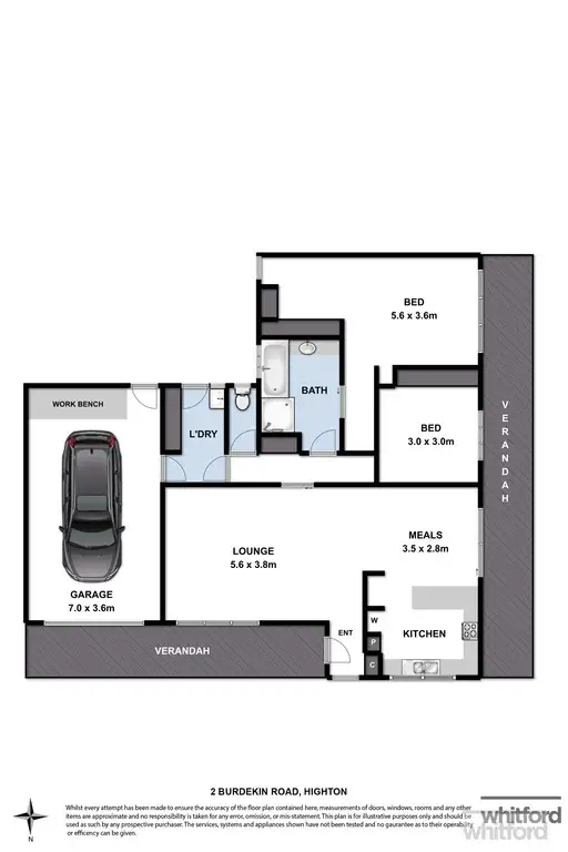 Floorplan of Homely house listing, 2 Burdekin Road, Highton VIC 3216