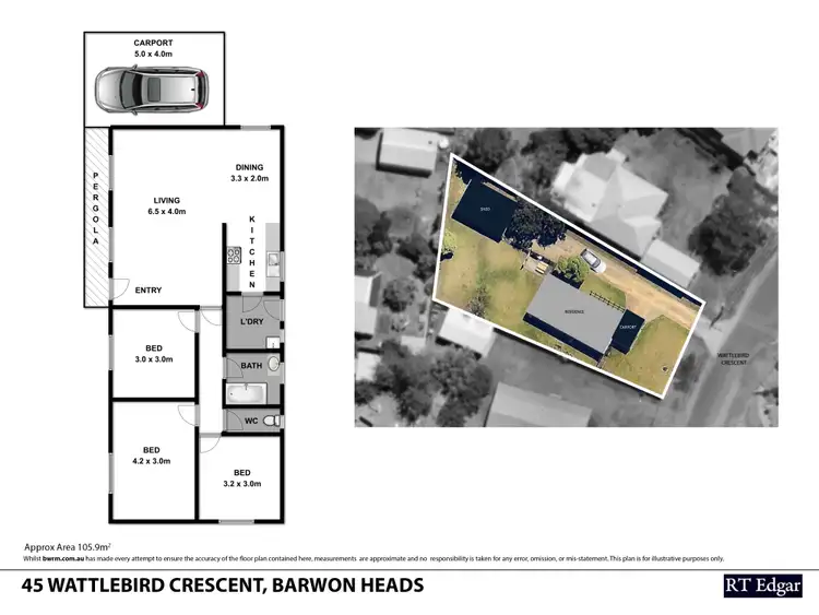 Floorplan of Homely house listing, 45 Wattlebird Crescent, Barwon Heads VIC 3227
