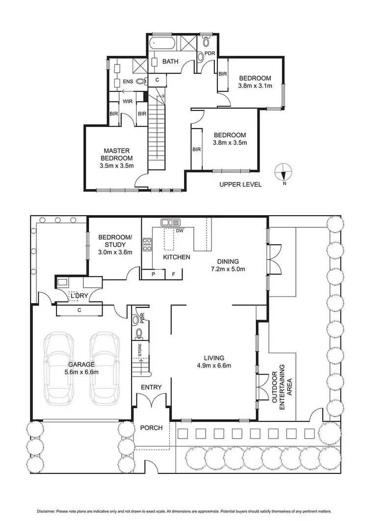 Floorplan of Homely townhouse listing, 50A Latham Street, Bentleigh East VIC 3165