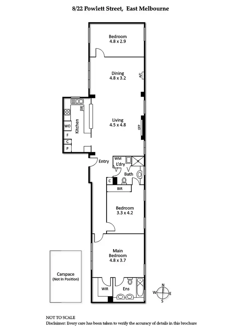 Floorplan of Homely apartment listing, 8/22 Powlett Street, East Melbourne VIC 3002