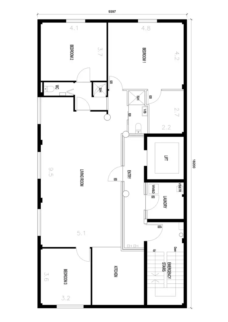 Floorplan of Homely apartment listing, 5/400 Little Collins Street, Melbourne VIC 3000