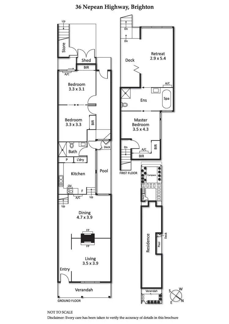 Floorplan of Homely house listing, 36 Nepean Highway, Brighton VIC 3186