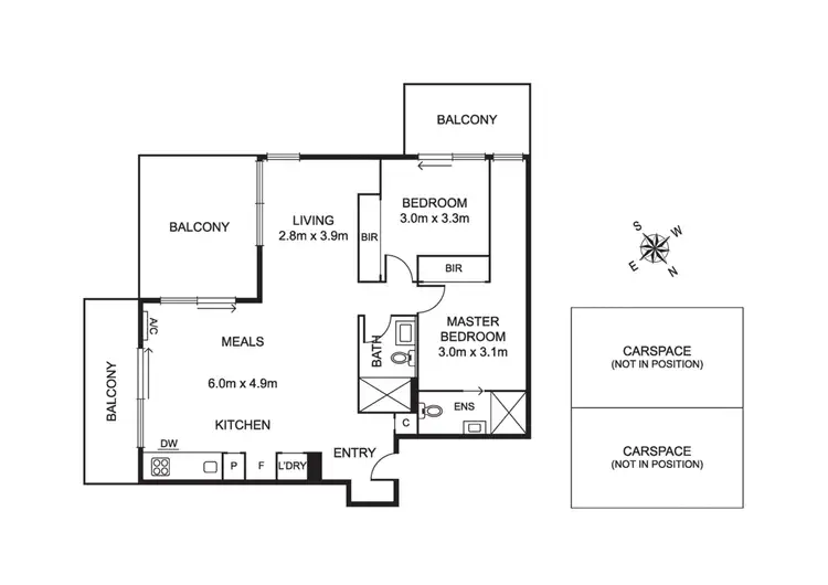 Floorplan of Homely apartment listing, 515/138 Camberwell Road, Hawthorn East VIC 3123