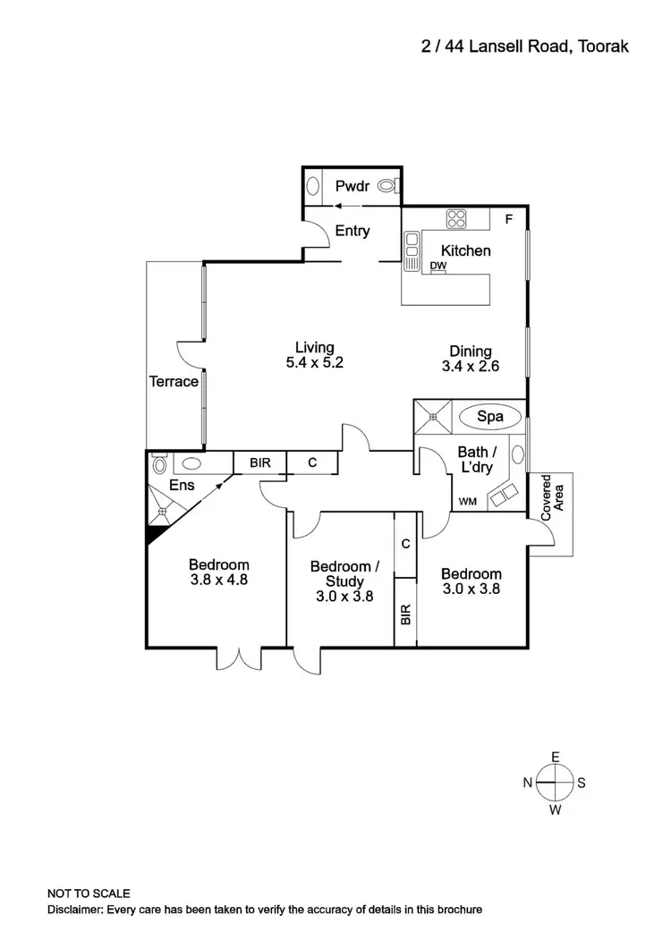 Floorplan of Homely apartment listing, 2/44 Lansell Road, Toorak VIC 3142