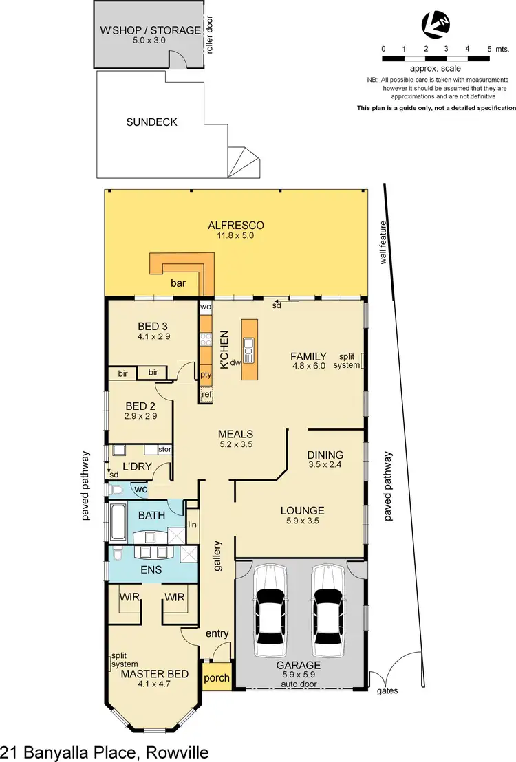 Floorplan of Homely house listing, 21 Banyalla Place, Rowville VIC 3178
