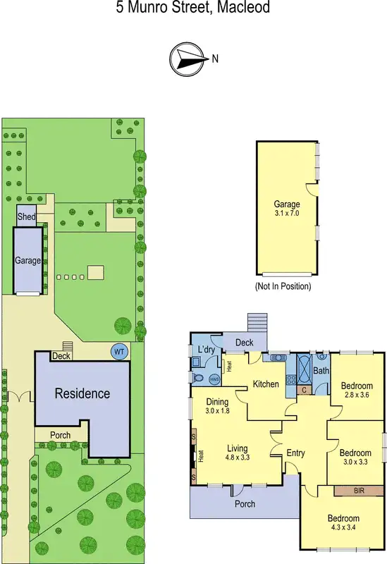 Floorplan of Homely house listing, 5 Munro Street, Macleod VIC 3085