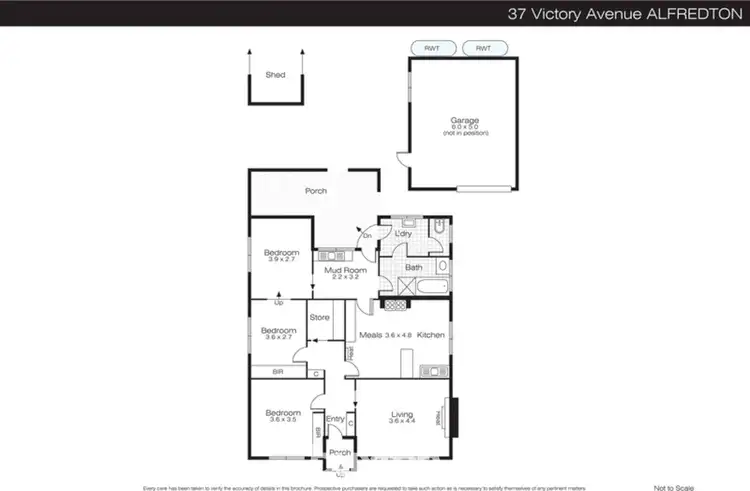 Floorplan of Homely house listing, 37 Victory Avenue, Alfredton VIC 3350