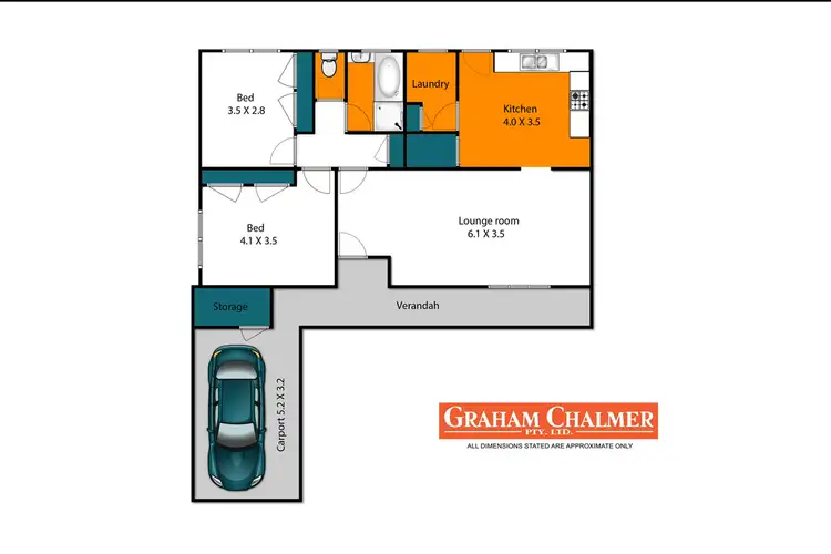Floorplan of Homely unit listing, 3/34 Ross Street, Sale VIC 3850