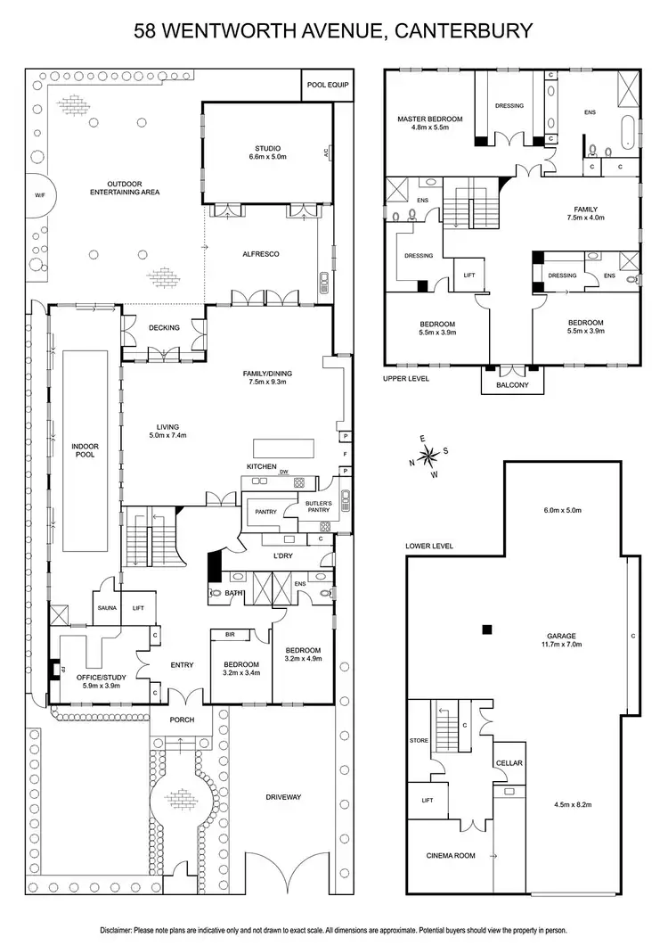 Floorplan of Homely house listing, 58 Wentworth Avenue, Canterbury VIC 3126