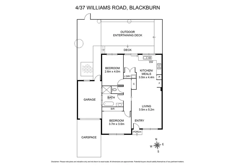 Floorplan of Homely unit listing, 4/37 Williams Road, Blackburn VIC 3130