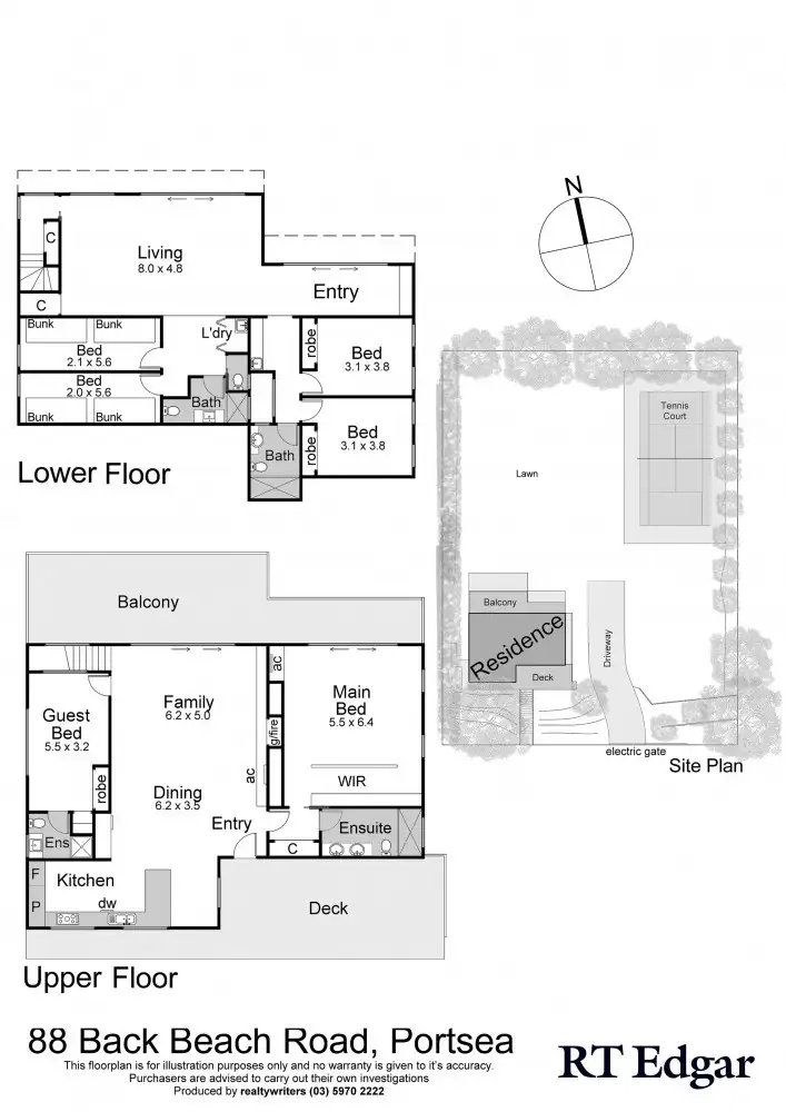 Floorplan of Homely house listing, 86-88 Back Beach Road, Portsea VIC 3944