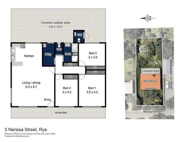 Floorplan of Homely house listing, 3 Nerissa Street, Rye VIC 3941